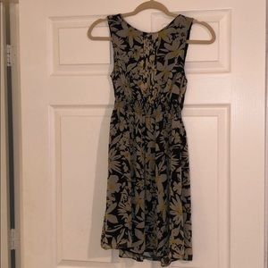 Zara chiffon flower print dress